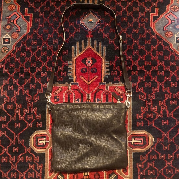 GUCCI Unisex Brown Pebble Leather Crossbody 100% Authentic - Picture 3 of 16